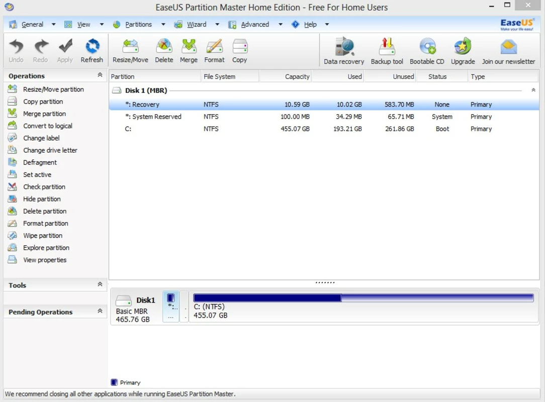 EaseUS Partition Master