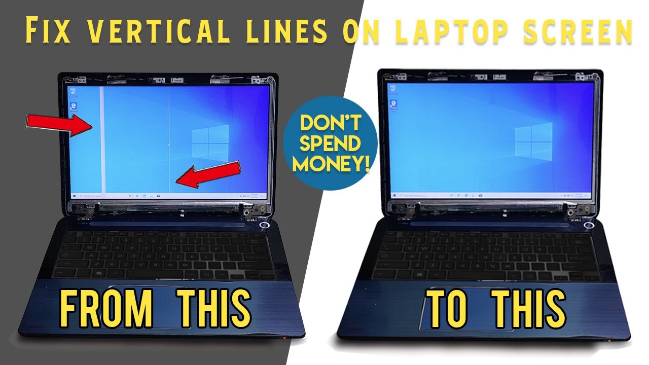 Video Thumbnail: How to fix vertical lines on laptop screen | Don't need to spend | DIY easy method