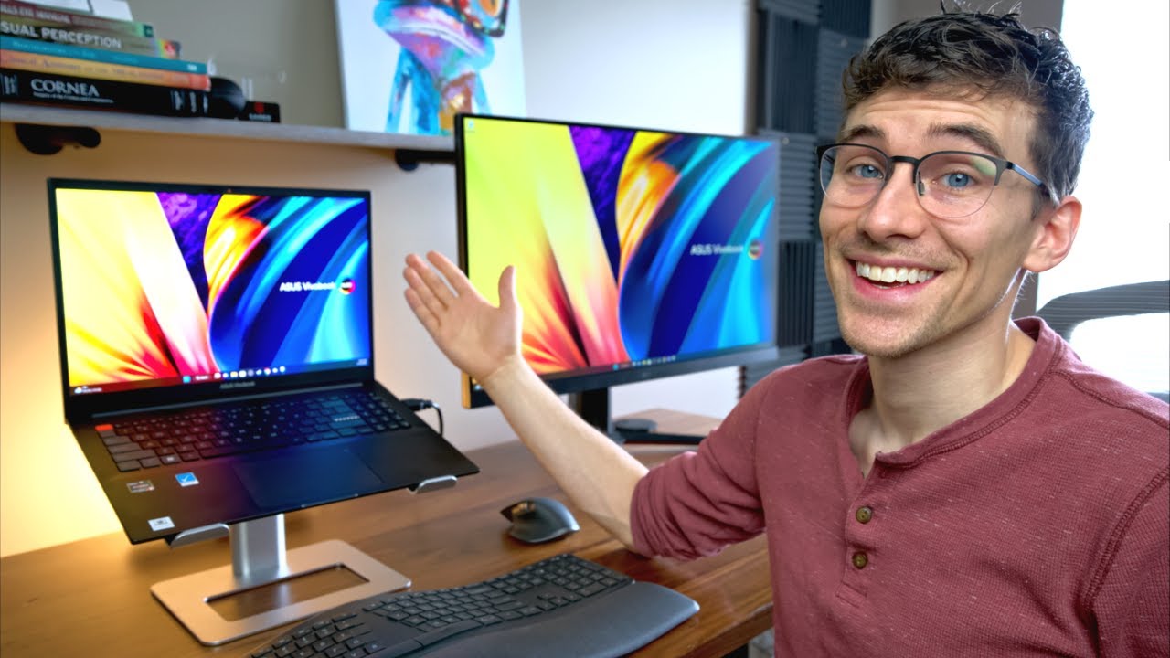 Video Thumbnail: The BEST Desk Setup to Reduce Eye Strain