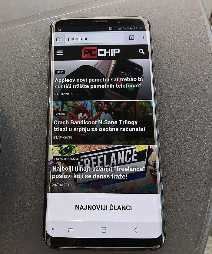 Samsung Galaxy S9 + ekran