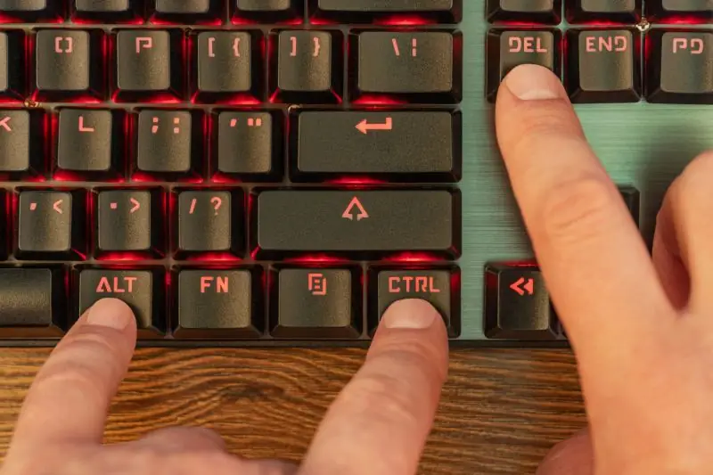 Ctrl + Alt + Del