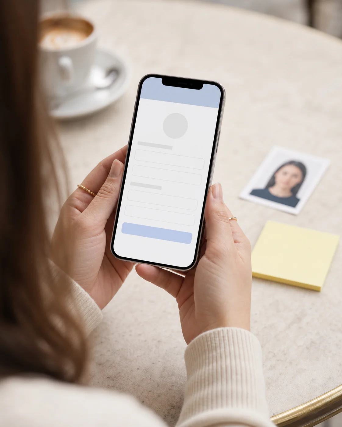 Uređivanje podataka profila na mobitelu uz provjeru osobnih dokumenata
