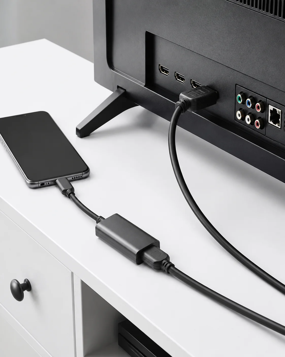 HDMI adapter i kabel za žično povezivanje mobitela s televizorom