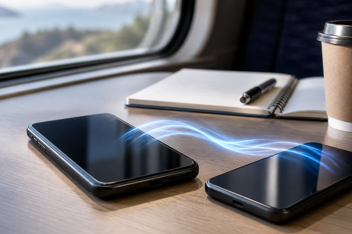 Dva mobitela povezana preko sigurnog mobilnog hotspota